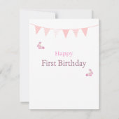 Peter het konijn Eerste verjaardagsgroet (Achterkant)