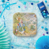 Peter het Konijn eet een wortel Papieren Bordje (Feest)