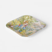 Peter het Konijn eet een wortel Papieren Bordje (Gebogen)