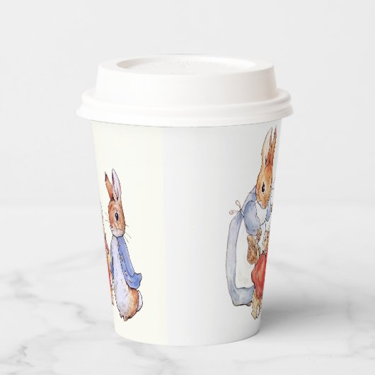 Peter het konijn en Josephine konijn Papieren Bekers (Links)