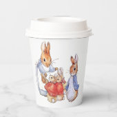 Peter het konijn en Josephine konijn Papieren Bekers (Achterkant)