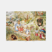 Peter het konijn fleece deken (Voorkant (Horizontaal))