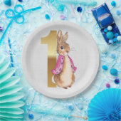 Peter het konijn Flopsy 1e verjaardag Papieren Bordje (Feest)