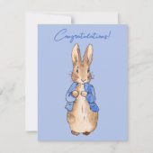 Peter het konijn Gefeliciteerd groet (Voorkant)