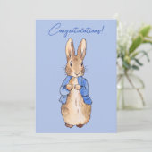 Peter het konijn Gefeliciteerd groet Kaart (Staand voorkant)