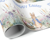 Peter het konijn Gelukkig Pasen Cadeaupapier (Rol Hoek)