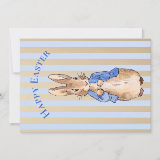 Peter het konijn Gelukkig Pasen Feestdagenkaart (Voorkant)