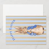 Peter het konijn Gelukkig Pasen Feestdagenkaart (Voorkant / Achterkant)