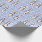 Peter het konijn Gelukkig Pasen groet Cadeaupapier (Hoek)