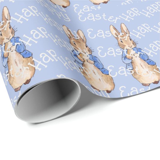 Peter het konijn Gelukkig Pasen groet Cadeaupapier (Rol Hoek)