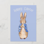 Peter het konijn Gelukkig Pasen groet Feestdagenkaart (Voorkant / Achterkant)
