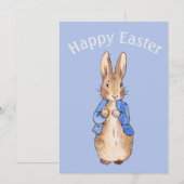 Peter het konijn Gelukkig Pasen groet Feestdagenkaart (Voorkant / Achterkant)