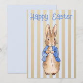 Peter het konijn Gelukkig Pasen groet Feestdagenkaart (Voorkant / Achterkant)