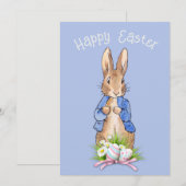 Peter het konijn Gelukkig Pasen groet Feestdagenkaart (Voorkant / Achterkant)