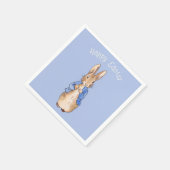 Peter het konijn Gelukkig Pasen groet Servet (Hoek)