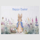 Peter het konijn Gelukkig Pasen Tissuepapier (Voorkant)
