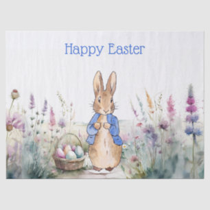 Peter het konijn Gelukkig Pasen Tissuepapier