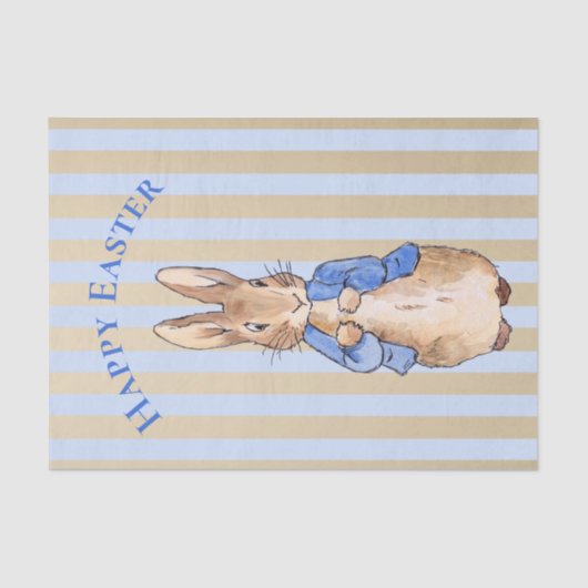 Peter het konijn Gelukkig Pasen Tissuepapier (Voorkant)