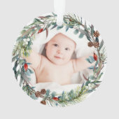 Peter het Konijn Gepersonaliseerde Eerste Kerstmis Ornament (achterkant)