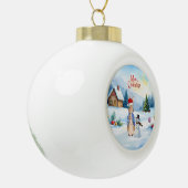 Peter het konijn Ginger brood huis Keramische Bal Ornament (Links)