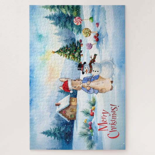 Peter het konijn Ginger brood huis Legpuzzel (Verticaal)