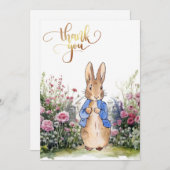 Peter het Konijn in bloementuin Kaart (Voorkant / Achterkant)