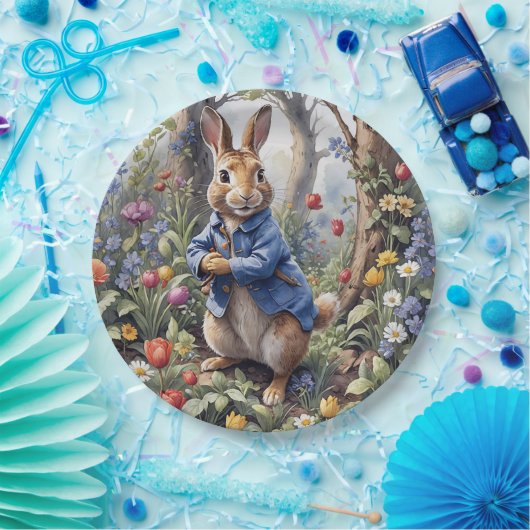 Peter het konijn in het betoverde bos papieren bordje (Feest)