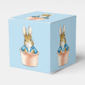 Peter het Konijn in Pot Wit Bubble kauwgom Bedankdoosjes (Voorkant Zijde)