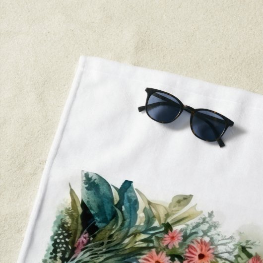 Peter het konijn in zijn bloementuin strandlaken (In situ)