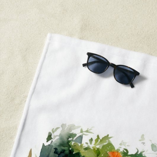 Peter het konijn in zijn bloementuin strandlaken (In situ)