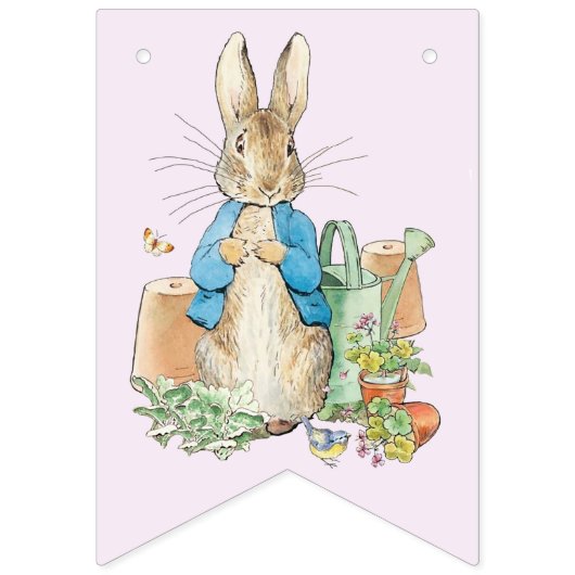 Peter het konijn in zijn tuin vlaggetjes (Derde vlag)