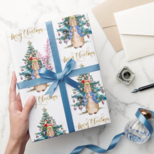 Peter het Konijn Kerstboom Cadeaupapier