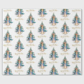 Peter het Konijn Kerstboom Cadeaupapier (Vlak)