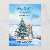 Peter het Konijn Kerstboom Feestdagenkaart (Voorkant)