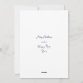 Peter het Konijn Kerstboom Feestdagenkaart (Achterkant)