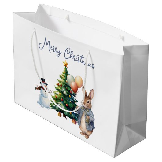 Peter het Konijn Kerstboom Groot Cadeauzakje (Achterkant Gekanteld)