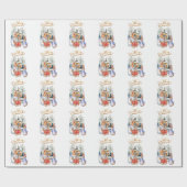 Peter het konijn kerstinkopen cadeaupapier (Vlak)