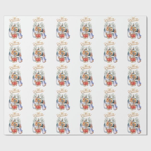 Peter het konijn kerstinkopen cadeaupapier (Vlak)