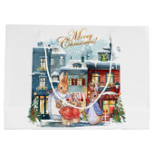 Peter het konijn kerstinkopen groot cadeauzakje (Achterkant)