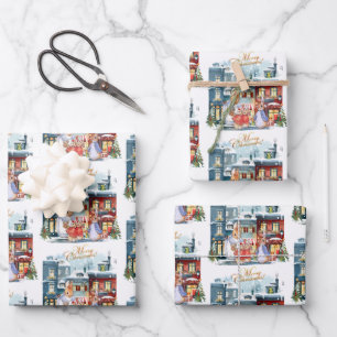 Peter het konijn kerstinkopen inpakpapier vel