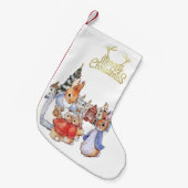 Peter het konijn kerstinkopen kleine kerstsok (Voorkant (Hangend))