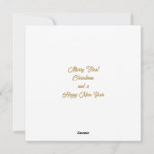 Peter het konijn Kerstman Hoed Eerste kerstboom Feestdagenkaart (Achterkant)