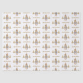 Peter het konijn Kerstman Hoed Eerste kerstboom Tissuepapier (Voorkant)