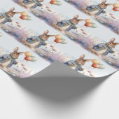 Peter het konijn met ballonnen cadeaupapier (Hoek)