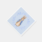 Peter het Konijn met blauwe bladkrans Servet (Hoek)