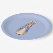 Peter het Konijn met een verjaardagstaart Papieren Bordje (Gekanteld)