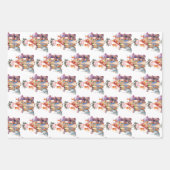 Peter het konijn met kersthuisje inpakpapier vel (Voorkant 3)