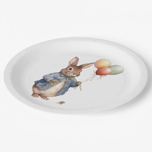 Peter het konijn papieren bordje (Gekanteld)