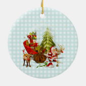 Peter het Konijn Personaliseer Eerste Kerstmis Keramisch Ornament (Achterkant)