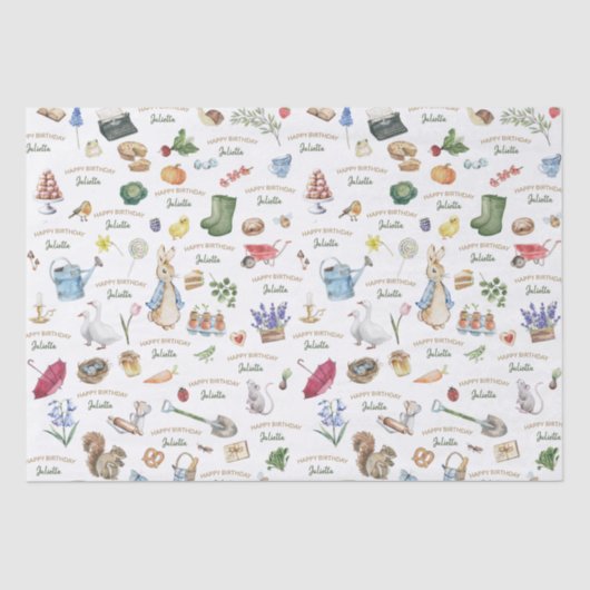 Peter het Konijn Tissuepapier (Voorkant)